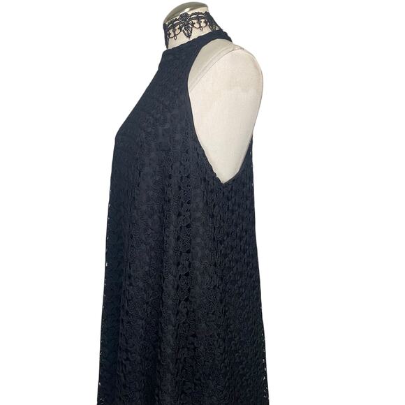 Vintage 90s y2k Halter Lacy Super Flowy Gothic Boho Whimsygoth Mini Dress - Picture 5 of 13